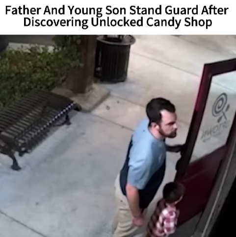 Father and Son’s Late-Night Discovery Melts Hearts — What They Did at an Unlocked Candy Shop
