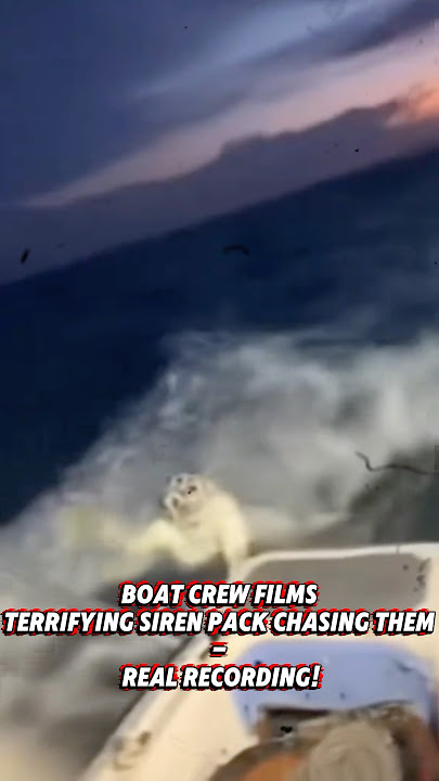 Boat Crew Films TERRIFYING Siren Pack Chasing Them — Real Recording