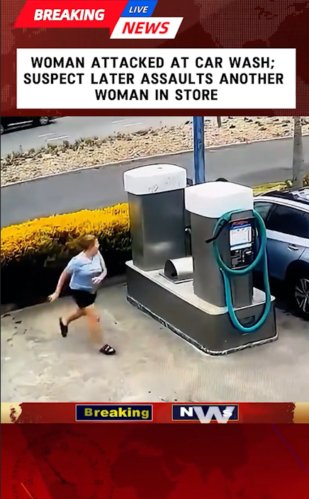 “Car Wash Chaos Turns Violent — Suspect Launches Second Attack Minutes Later ”