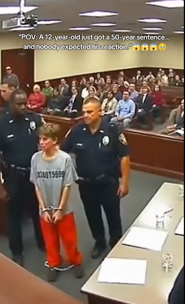 The Courtroom Fell Silent : A Child’s Reaction After Hearing a Life-Changing Sentence