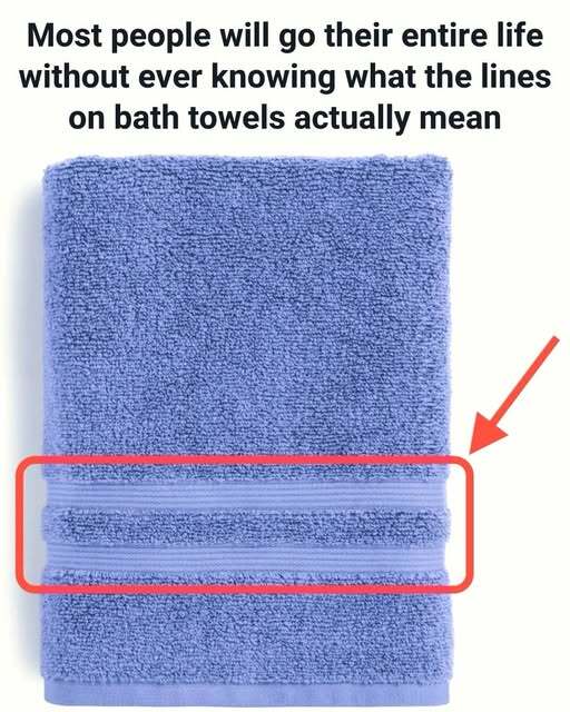 What Those Lines on Bath Towels Really Mean