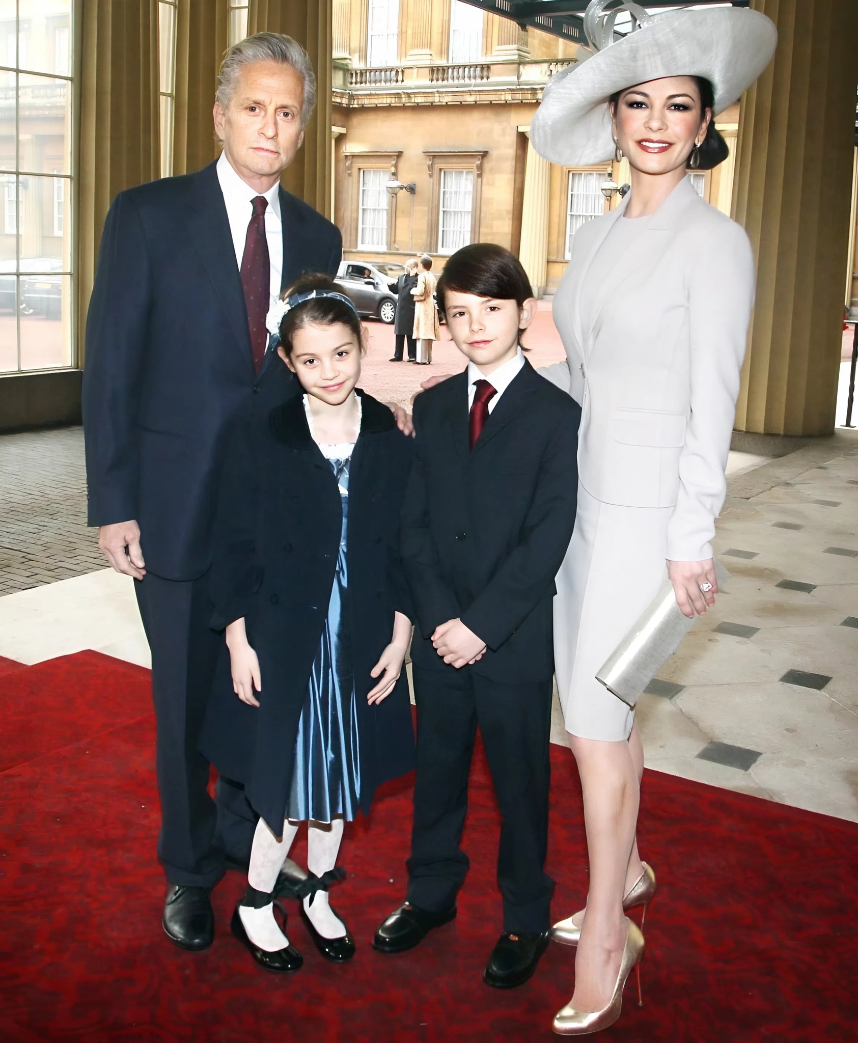 Family, Love, and Pride: Michael Douglas and Daughter Carys Shine Together.