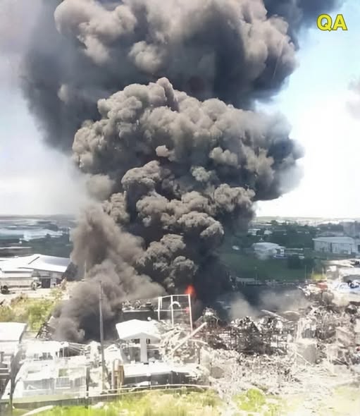 Breaking news A major fire broke out in…